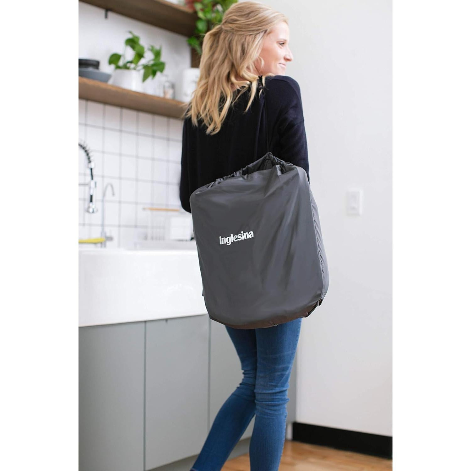 Silla Alta Portátil Inglesina Fast Azul Claro para Bebés