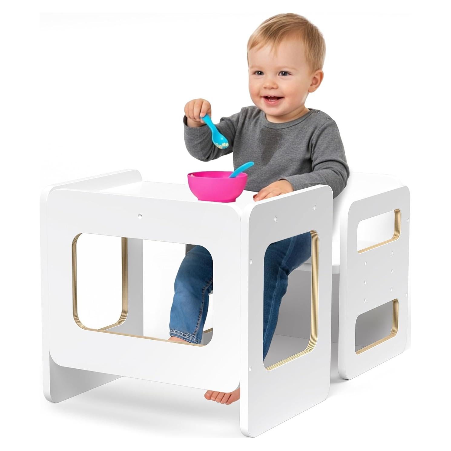Conjunto Mesa y Silla Montessori Tilhumt para Niños 1-3 Años