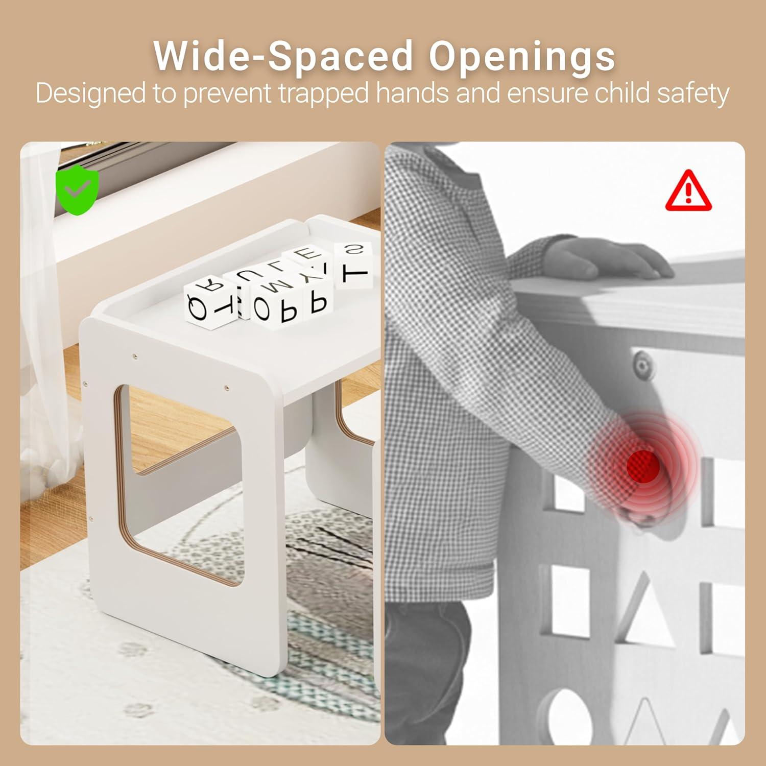 Conjunto Mesa y Silla Montessori Tilhumt para Niños 1-3 Años