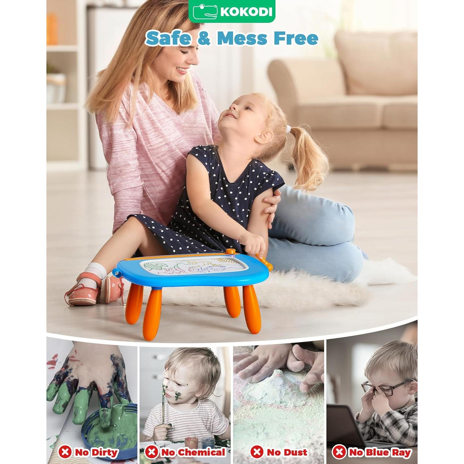 Pizarra Magnética KOKODI 25.4x33 cm para Niños 1-5 Años