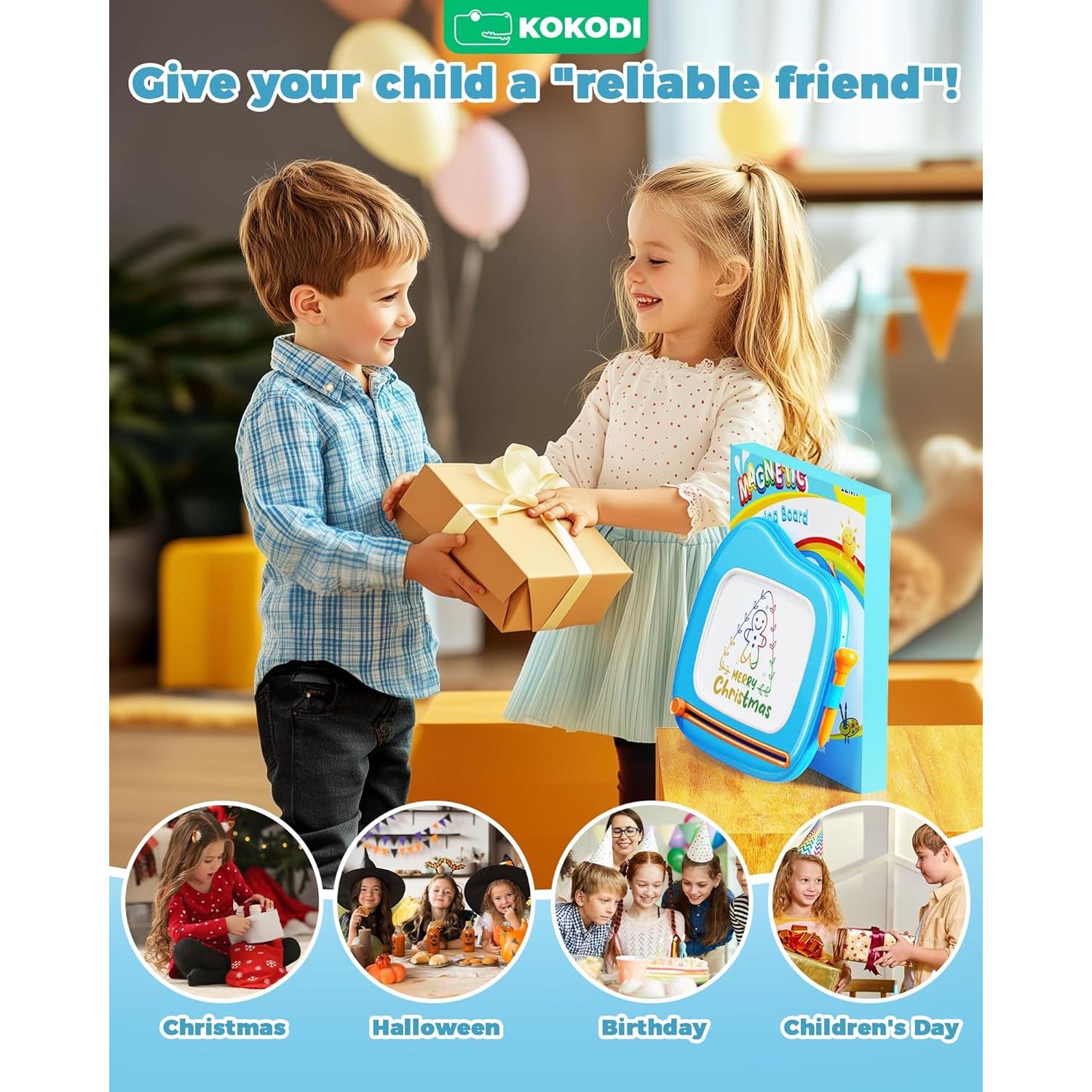 Pizarra Magnética KOKODI 25.4x33 cm para Niños 1-5 Años