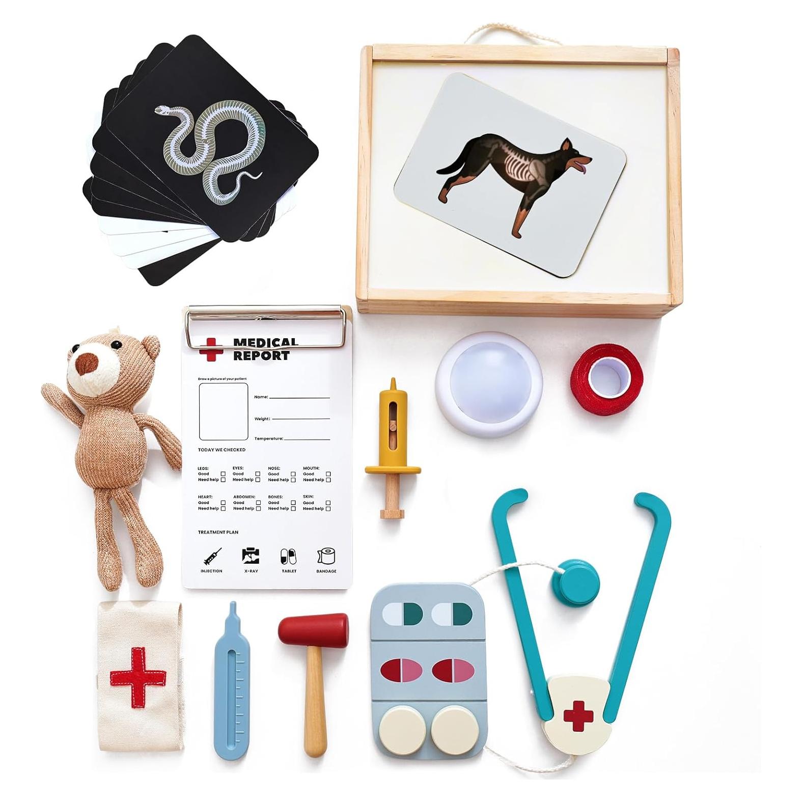 Kit de Doctor Veterinario Macabaka con Rayos X y Caja de Luz