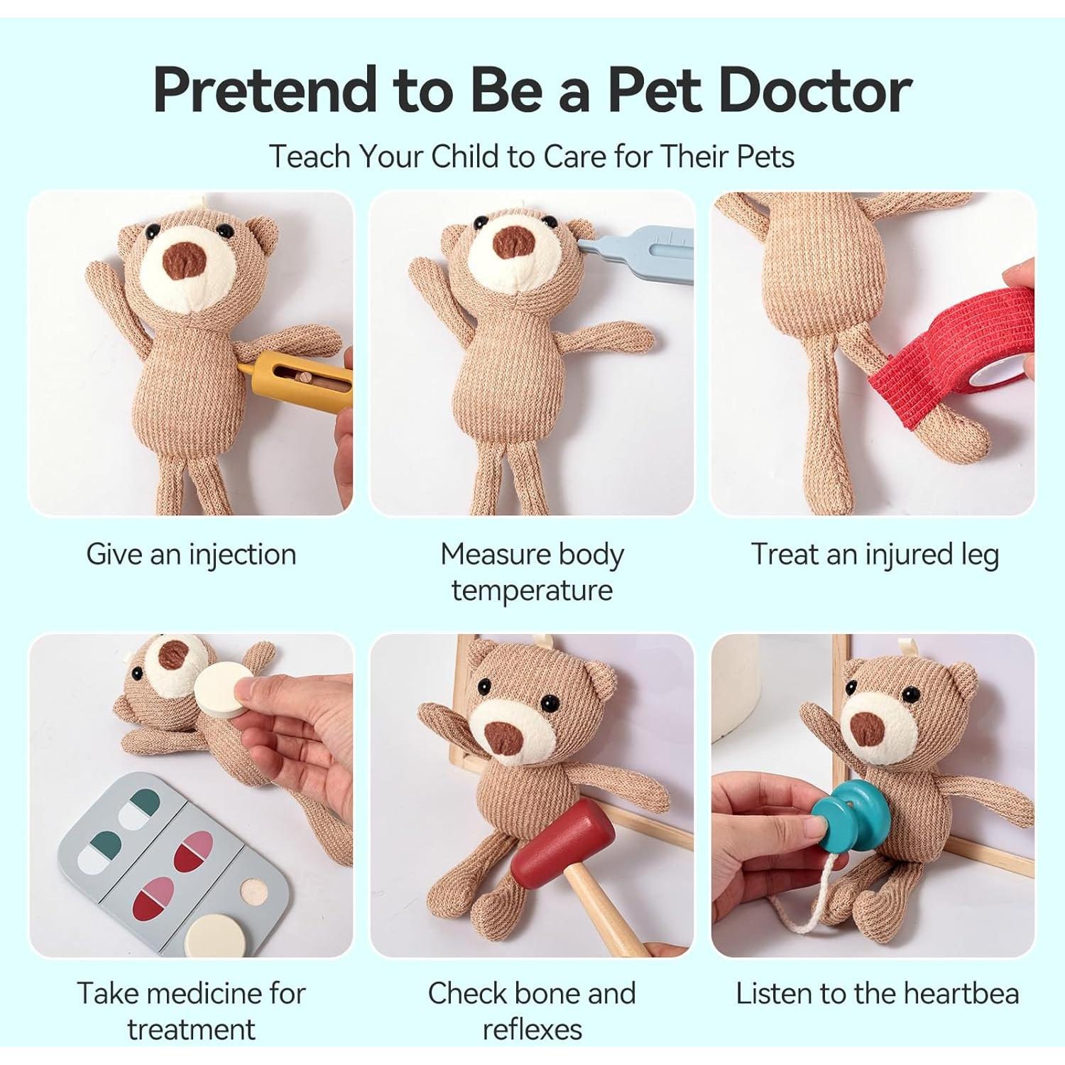 Kit de Doctor Veterinario Macabaka con Rayos X y Caja de Luz