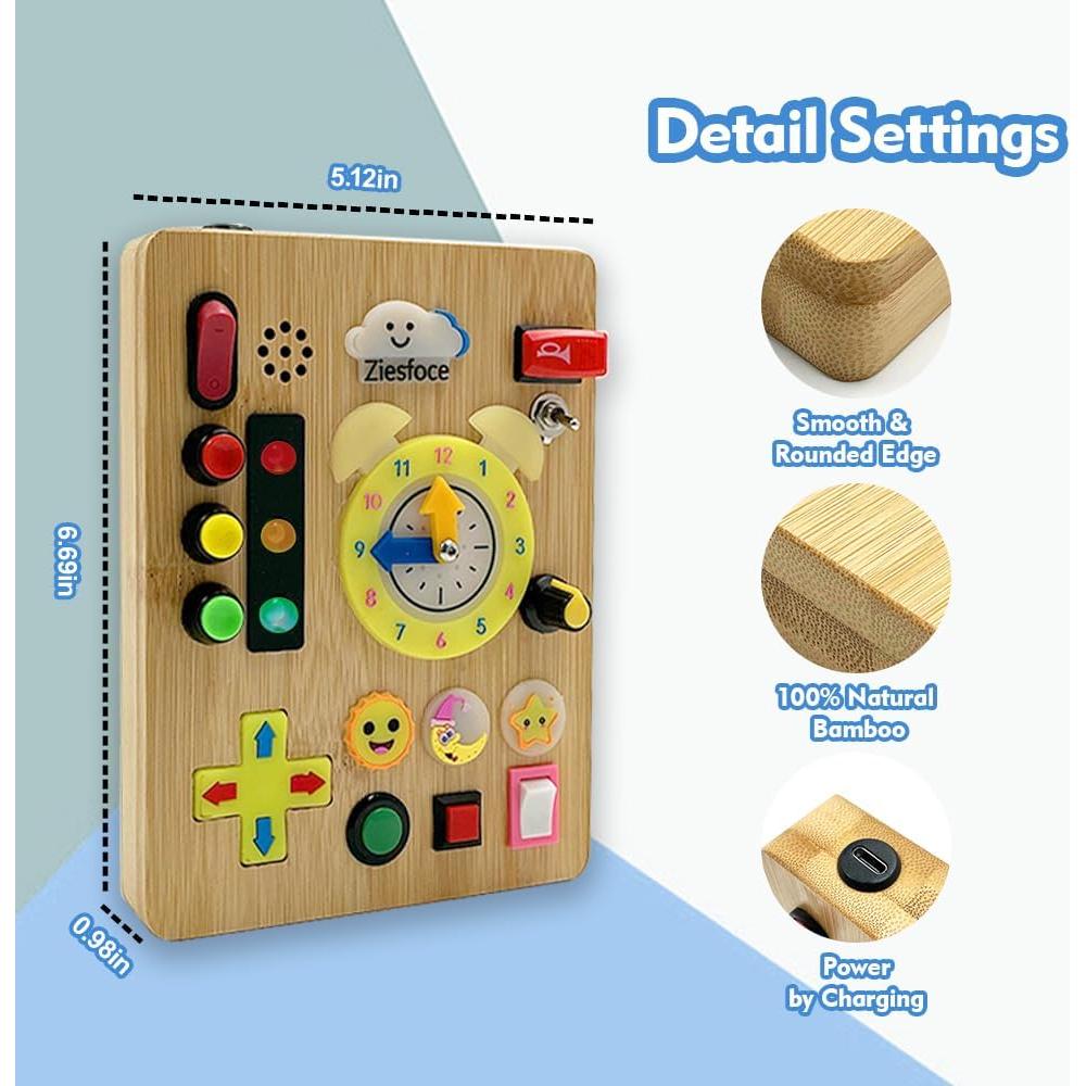 Tablero Ocupado Montessori Ziesfoce LED Recargable 13x17cm