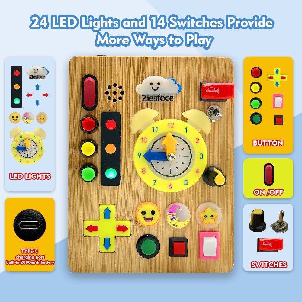 Tablero Ocupado Montessori Ziesfoce LED Recargable 13x17cm