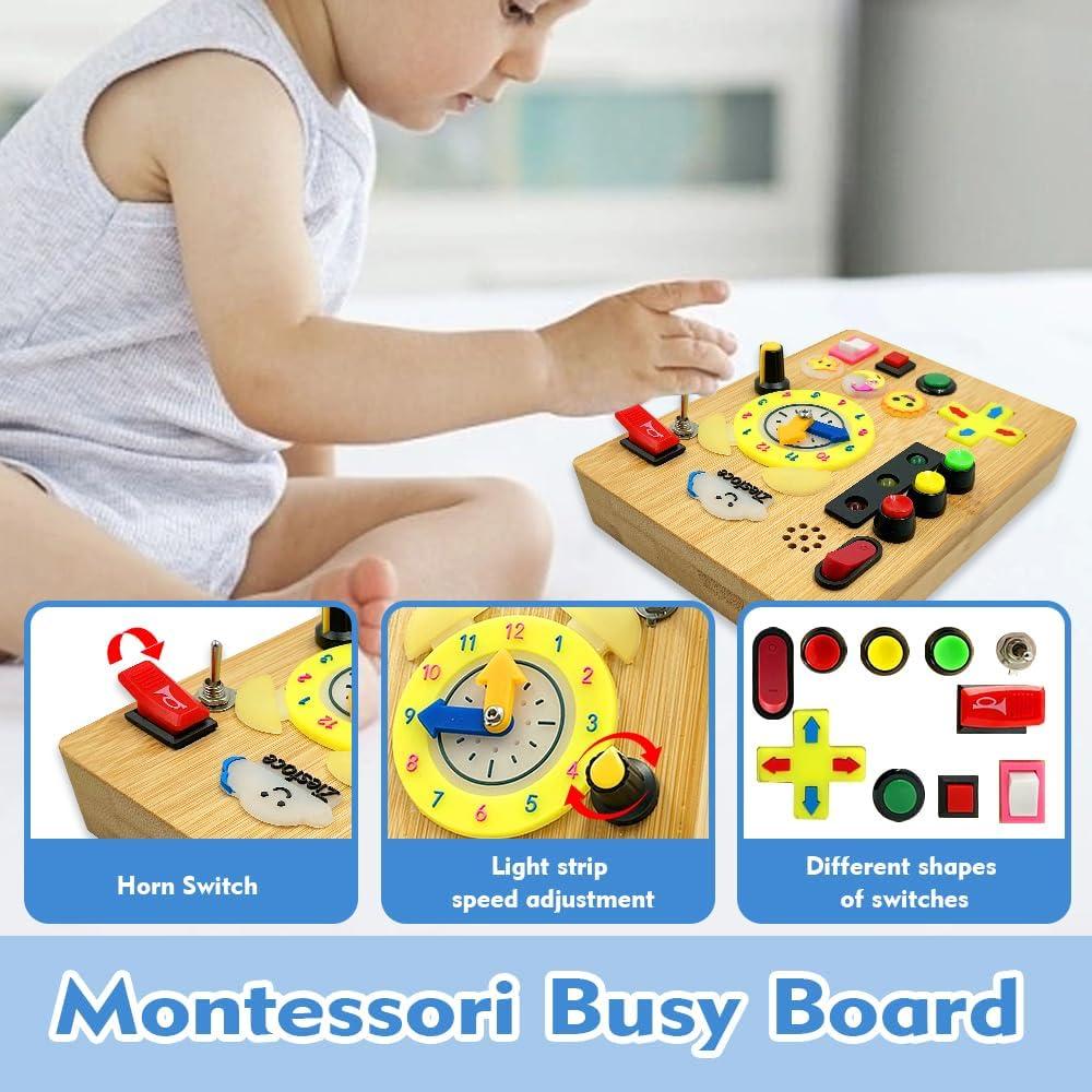Tablero Ocupado Montessori Ziesfoce LED Recargable 13x17cm