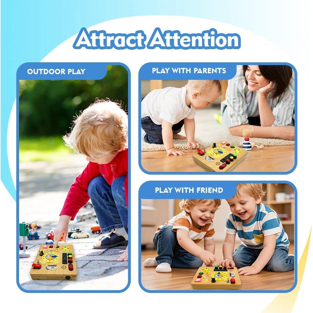 Tablero Ocupado Montessori Ziesfoce LED Recargable 13x17cm