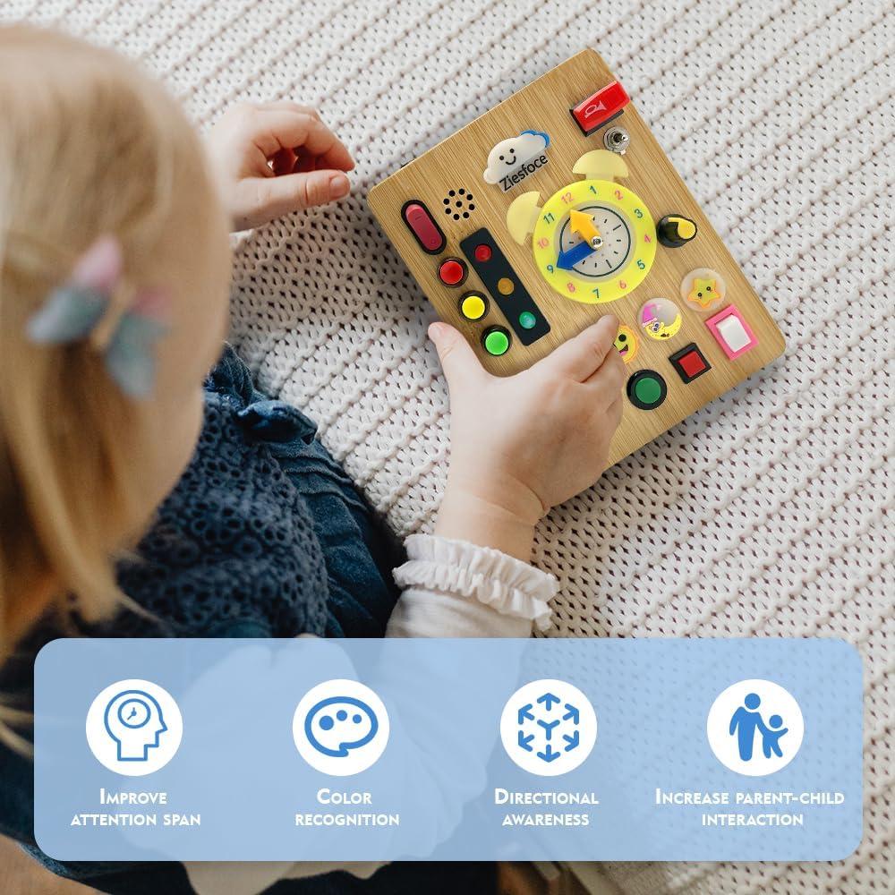 Tablero Ocupado Montessori Ziesfoce LED Recargable 13x17cm