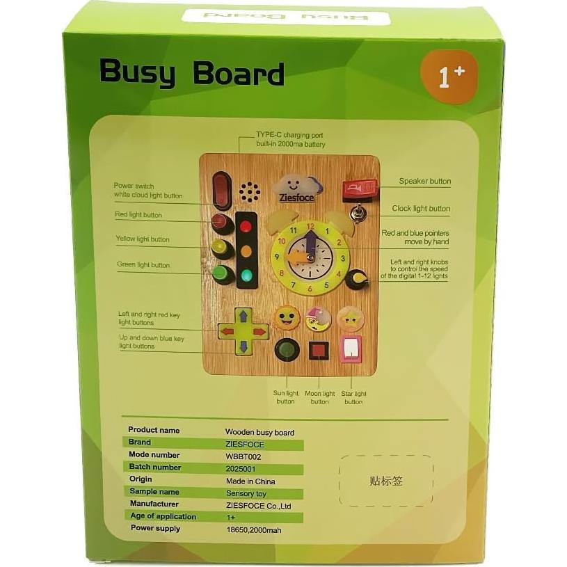 Tablero Ocupado Montessori Ziesfoce LED Recargable 13x17cm