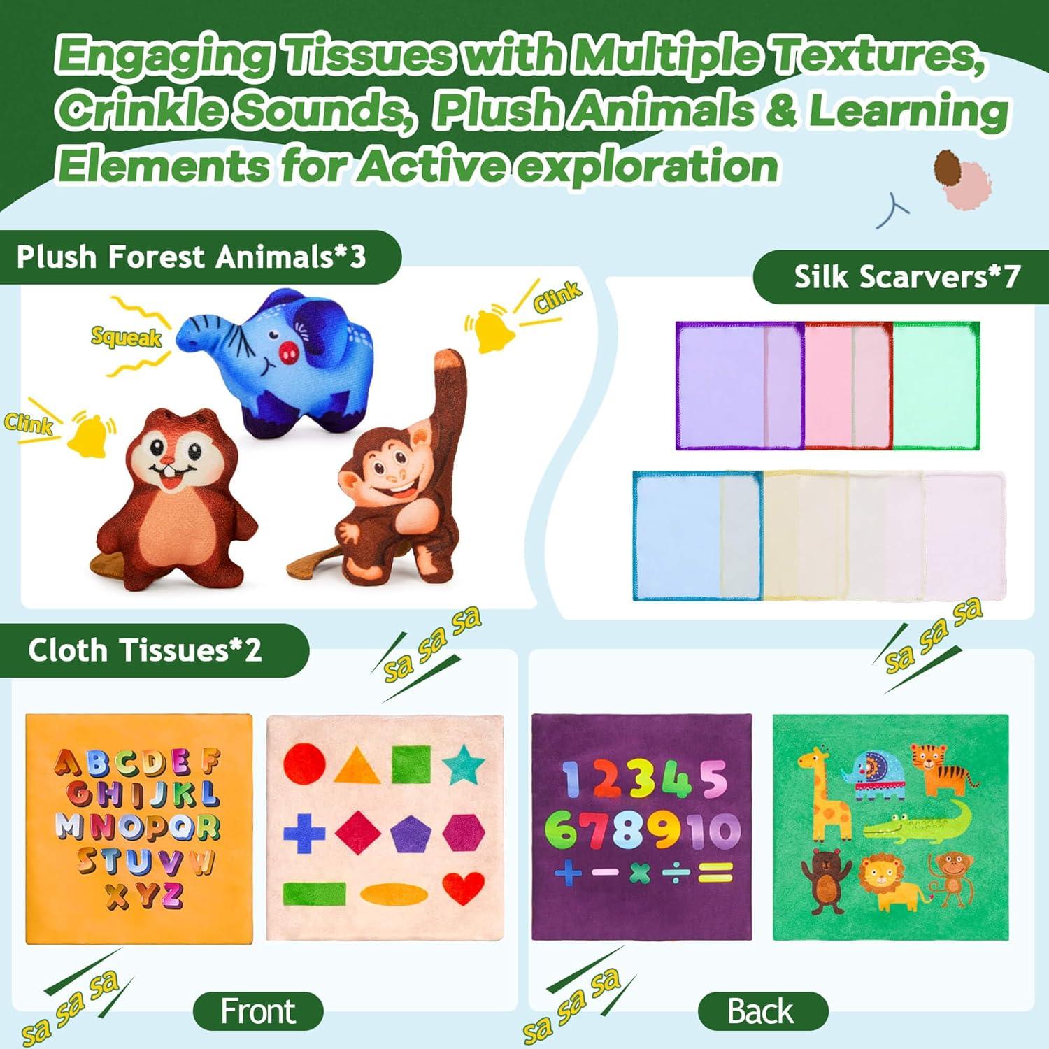 Caja de Juguetes Sensoriales para Bebés JKHEPL - 14 cm