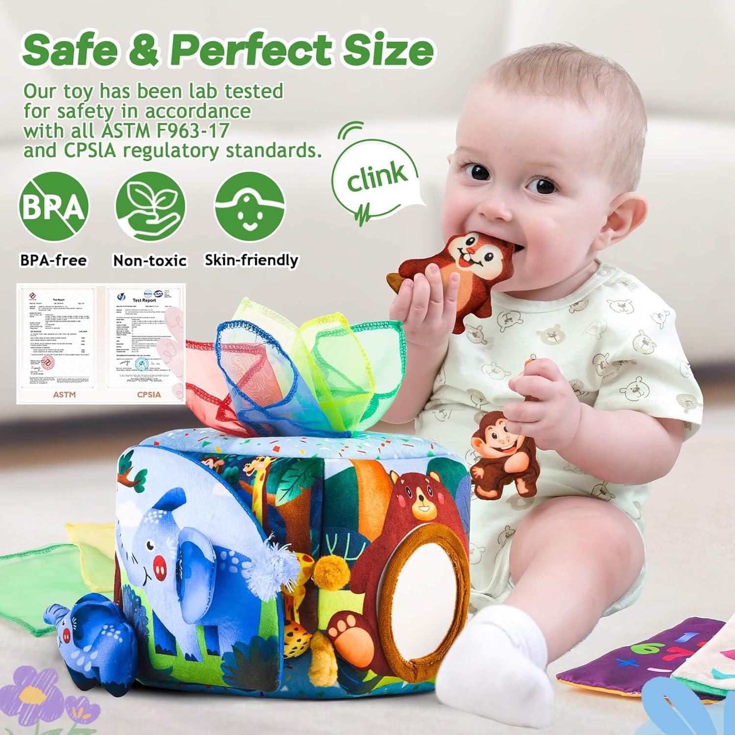 Caja de Juguetes Sensoriales para Bebés JKHEPL - 14 cm