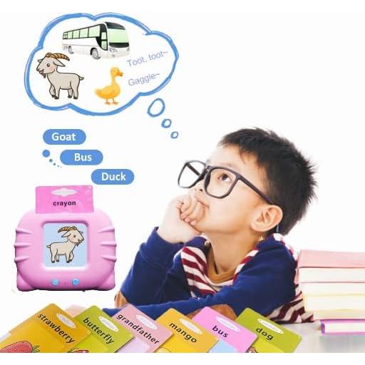 Tarjetas Flash Hablantes AKJA Rosa 224 Palabras para Niños