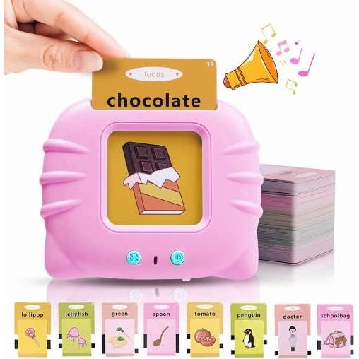 Tarjetas Flash Hablantes AKJA Rosa 224 Palabras para Niños