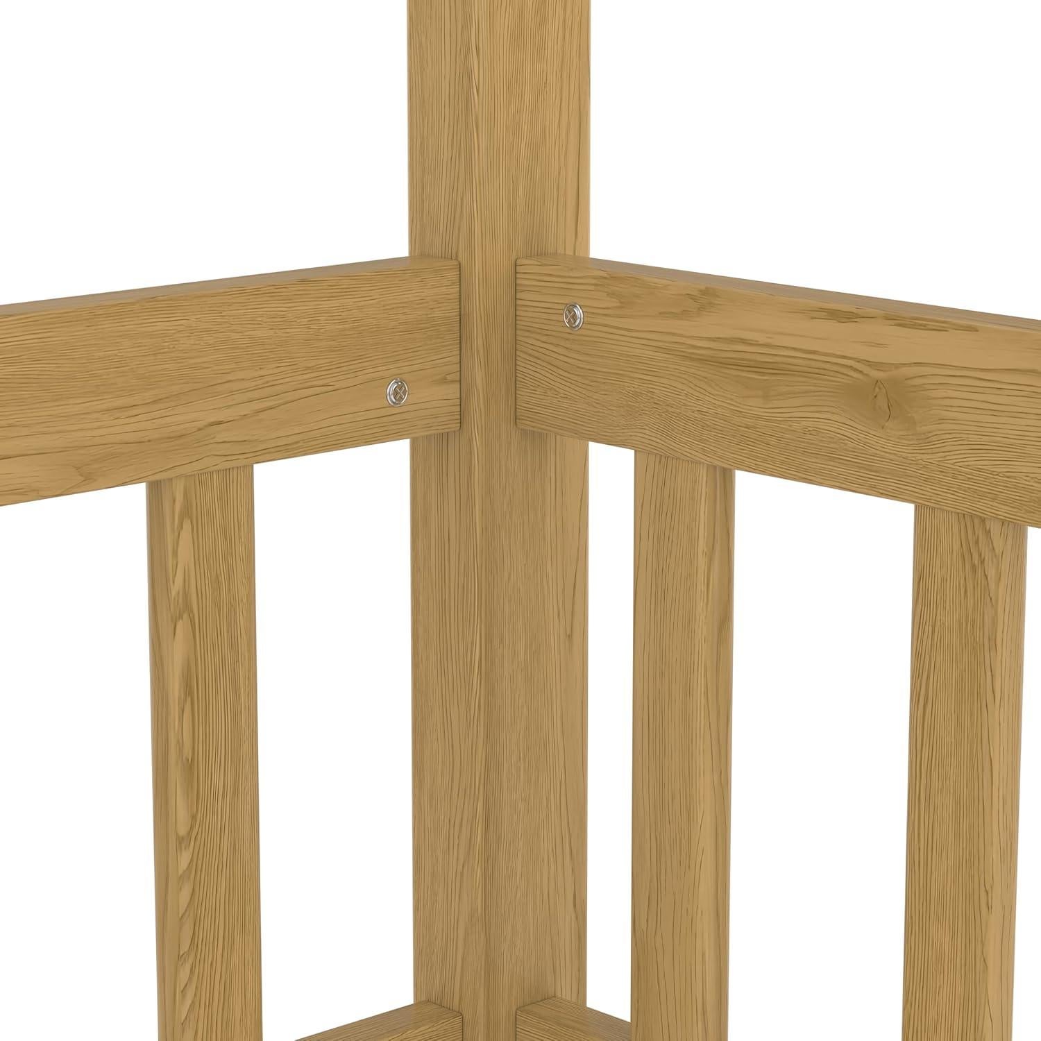 Cama Montessori Twin KEIKI con Dosel de Madera Natural