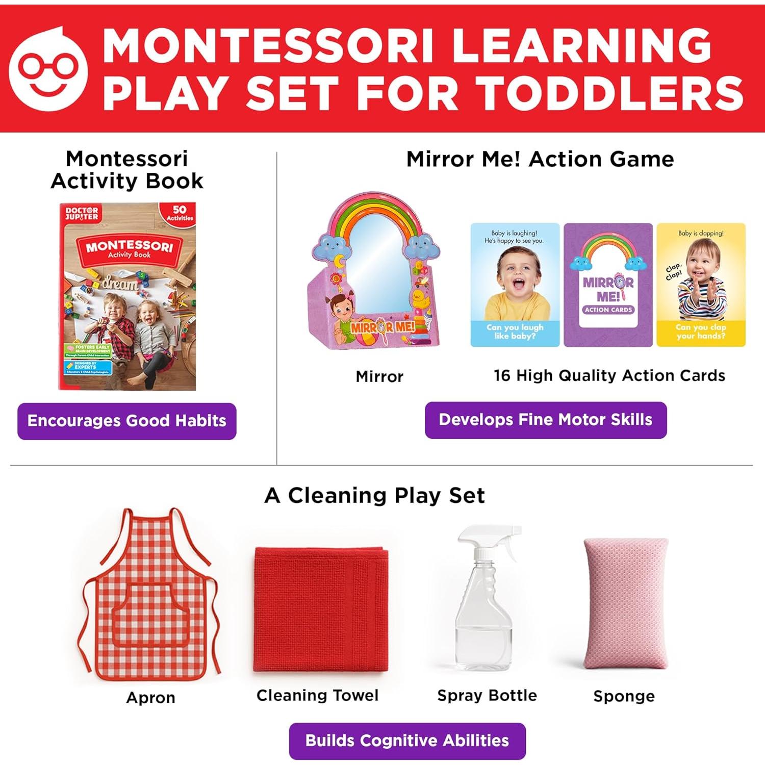 Caja de Aprendizaje Montessori Doctor Jupiter 1+ Años - Juguetes Educativos