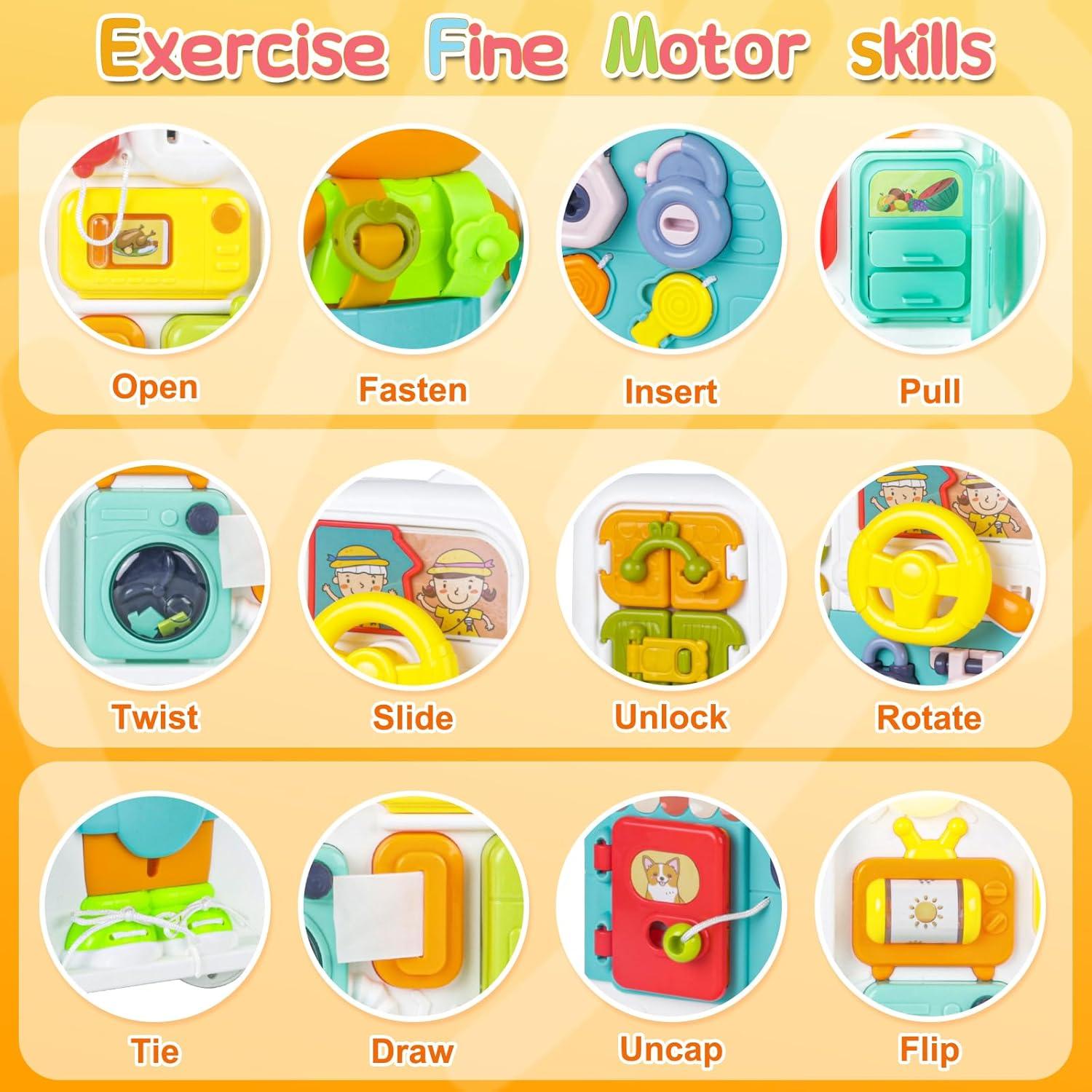 Tablero Ocupado Educativo LinseyFun para Niños 2-3 Años