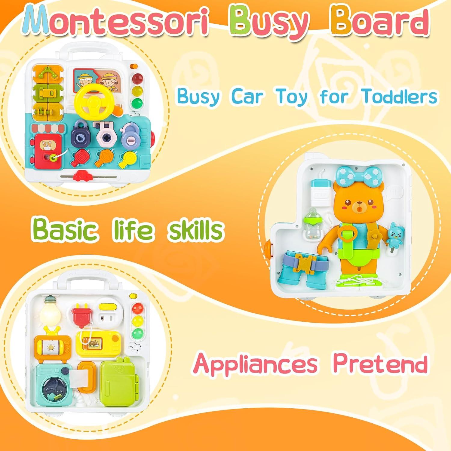 Tablero Ocupado Educativo LinseyFun para Niños 2-3 Años