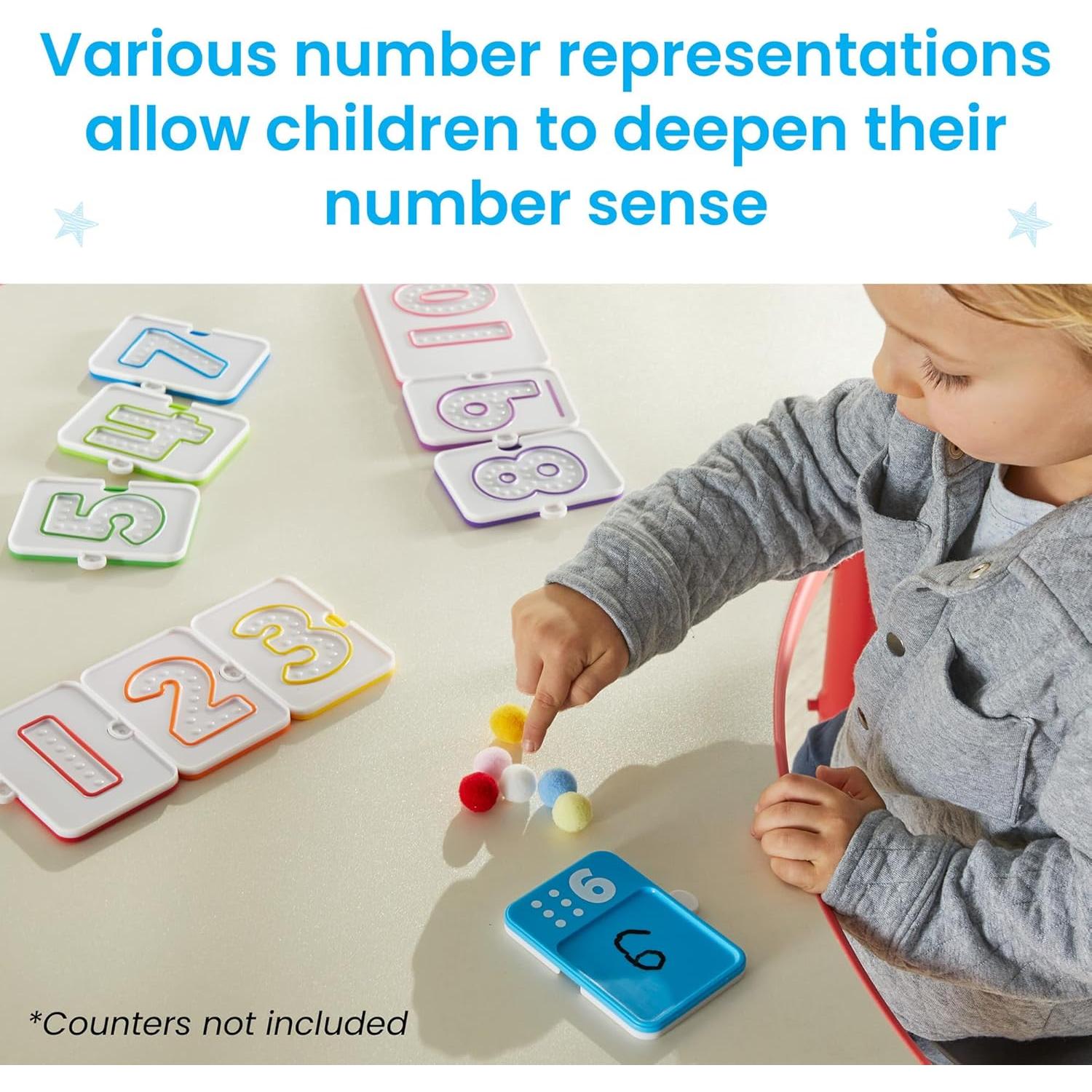 Bandejas Sensoriales de Números hand2mind - Aprendizaje Matemático