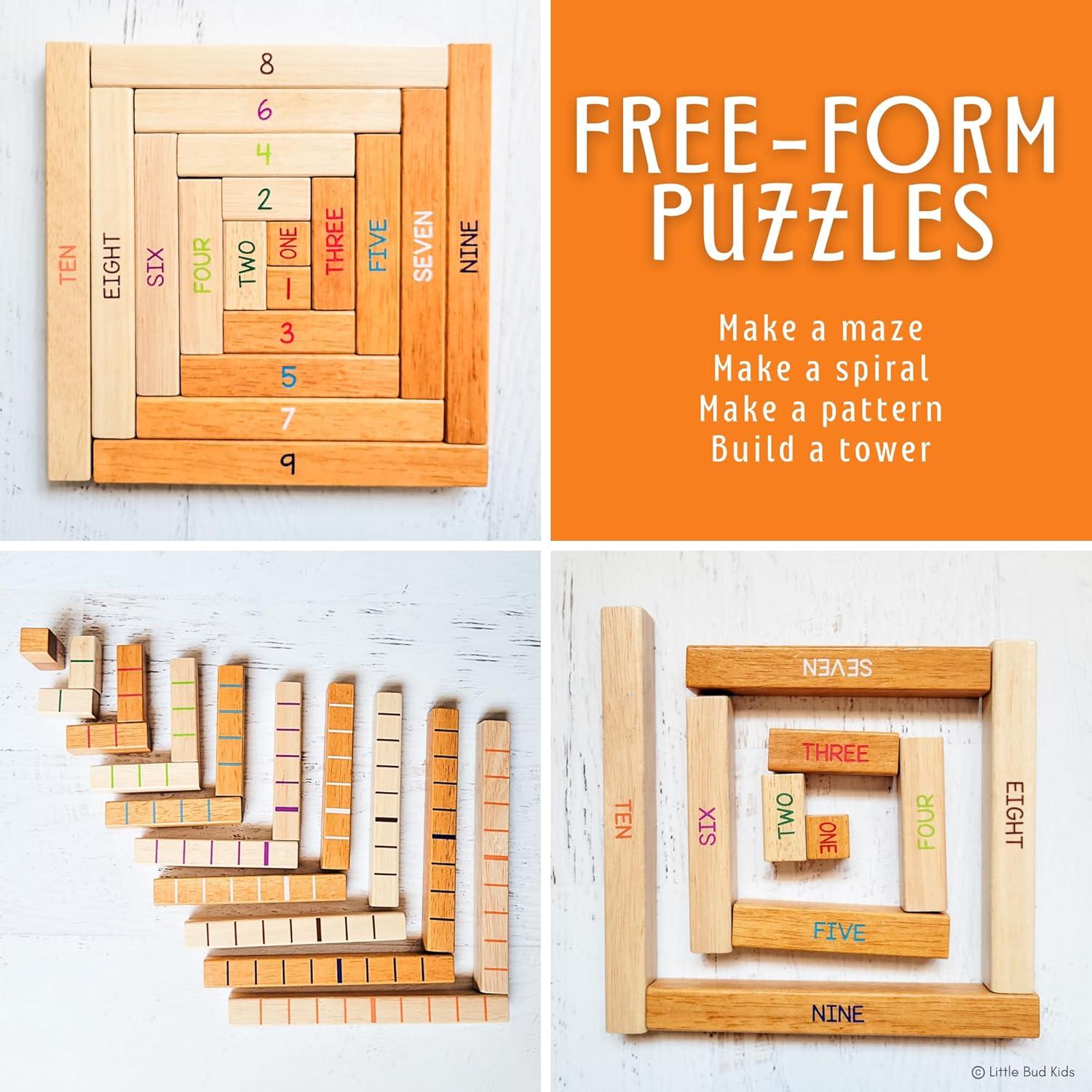 Juego de Matemáticas Montessori Little Bud Kids 98 Piezas