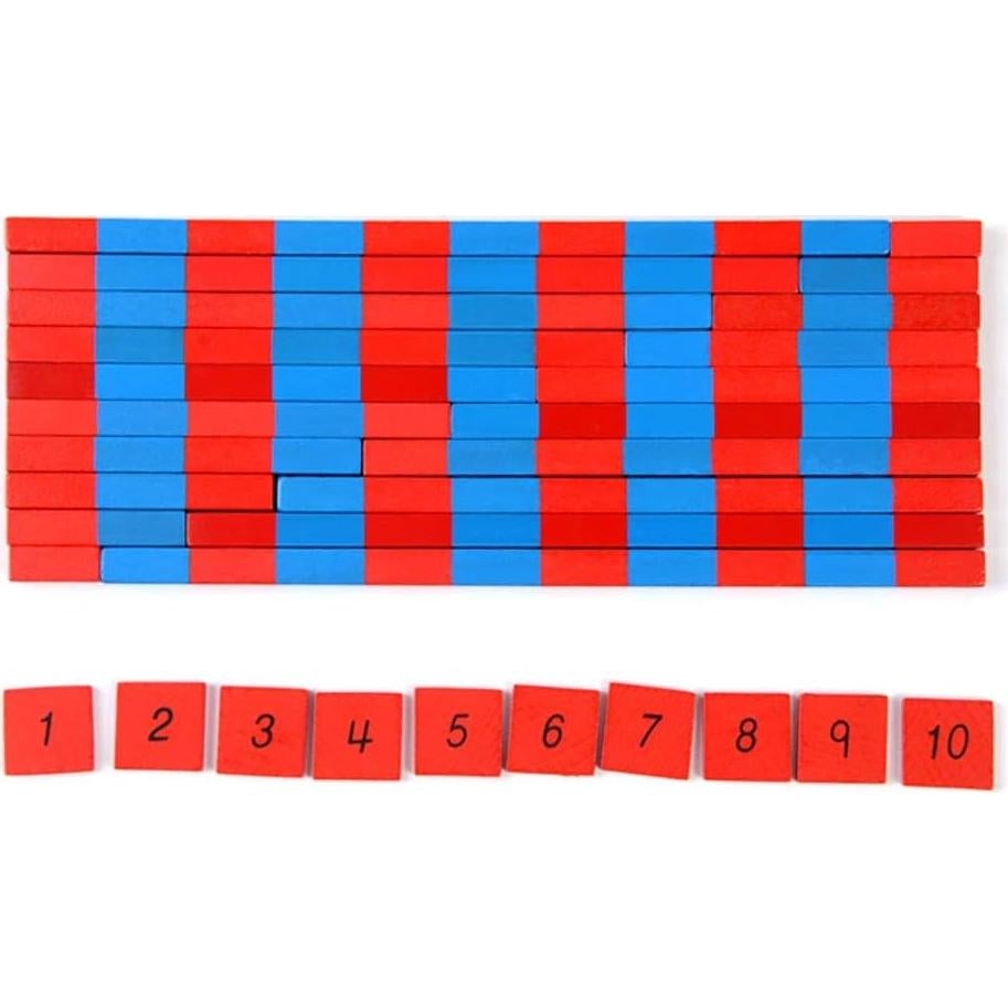 Barras Numéricas Montessori MY Toy Shop para Niños 3-6 Años