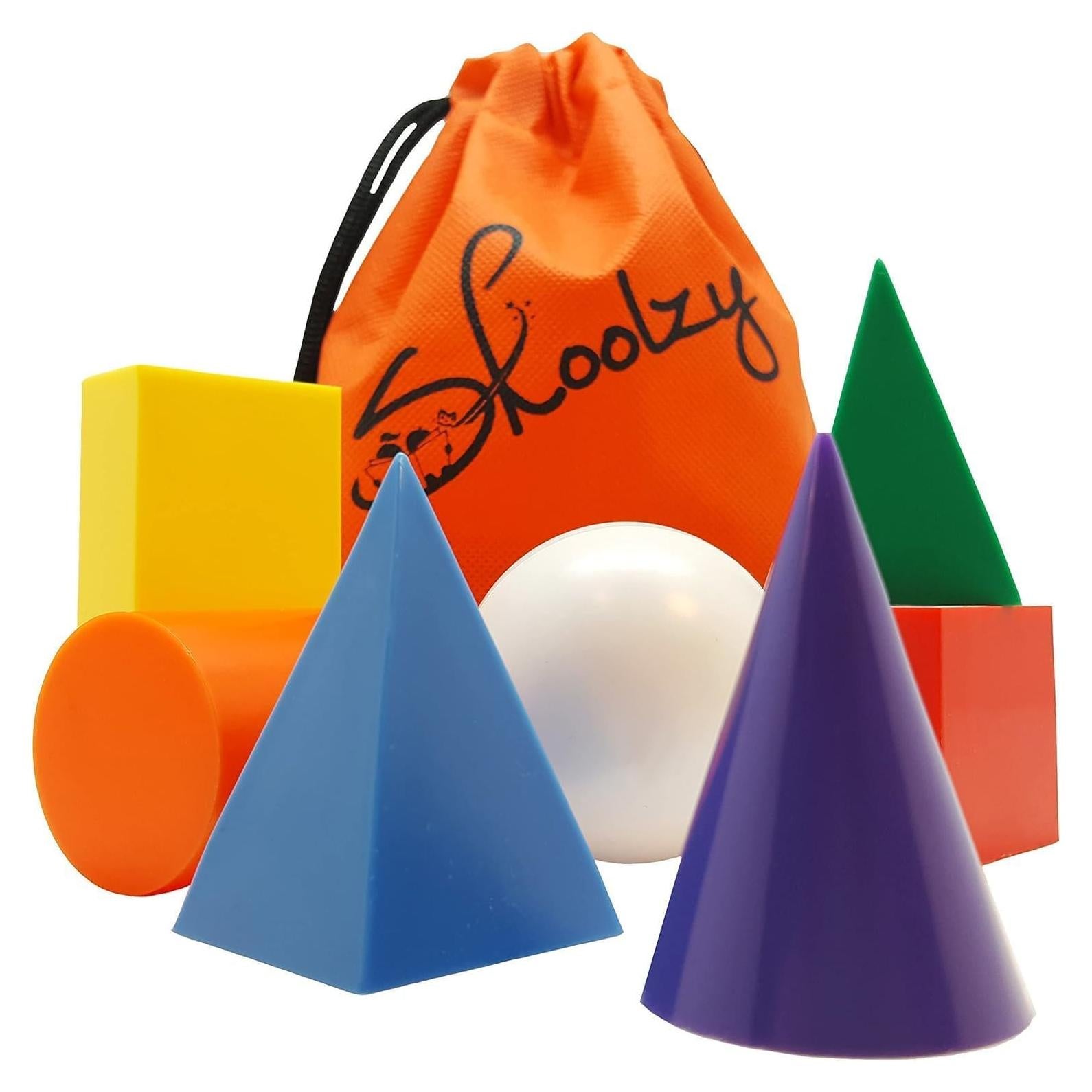 Conjunto de Formas Geométricas 3D Skoolzy - 7 Piezas Educativas