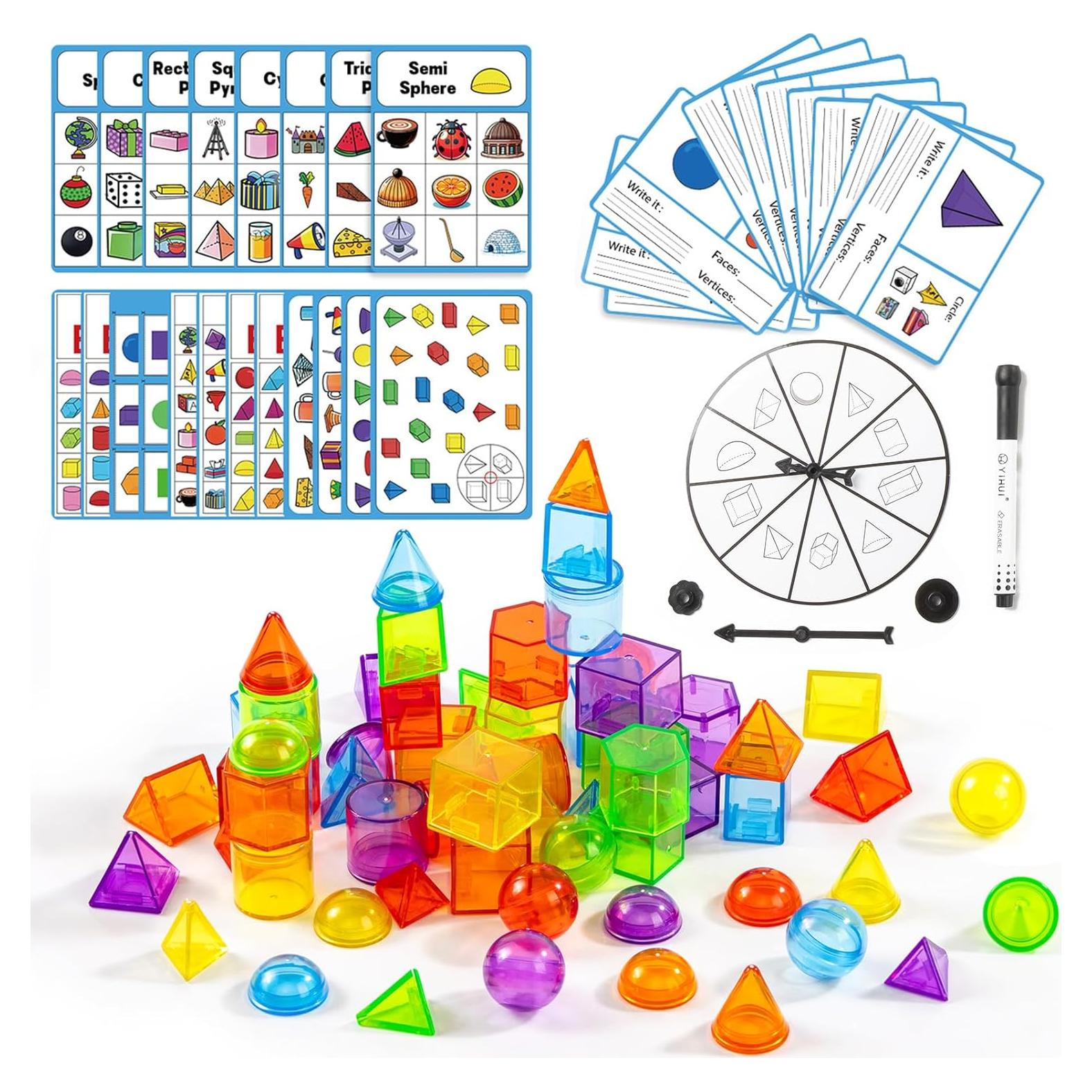 60 Formas Geométricas 3D Odoorgames para Aula - Juguetes Educativos