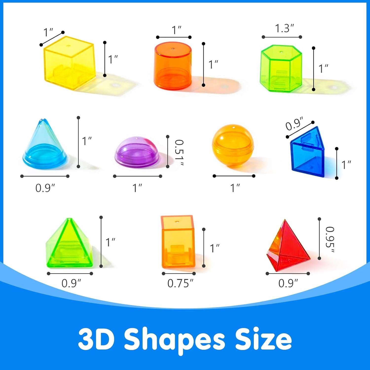 60 Formas Geométricas 3D Odoorgames para Aula - Juguetes Educativos