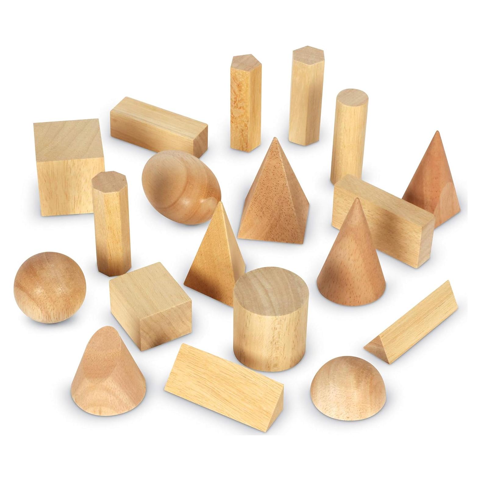 Juguetes Montessori de Madera - Formas Geométricas 19 Piezas