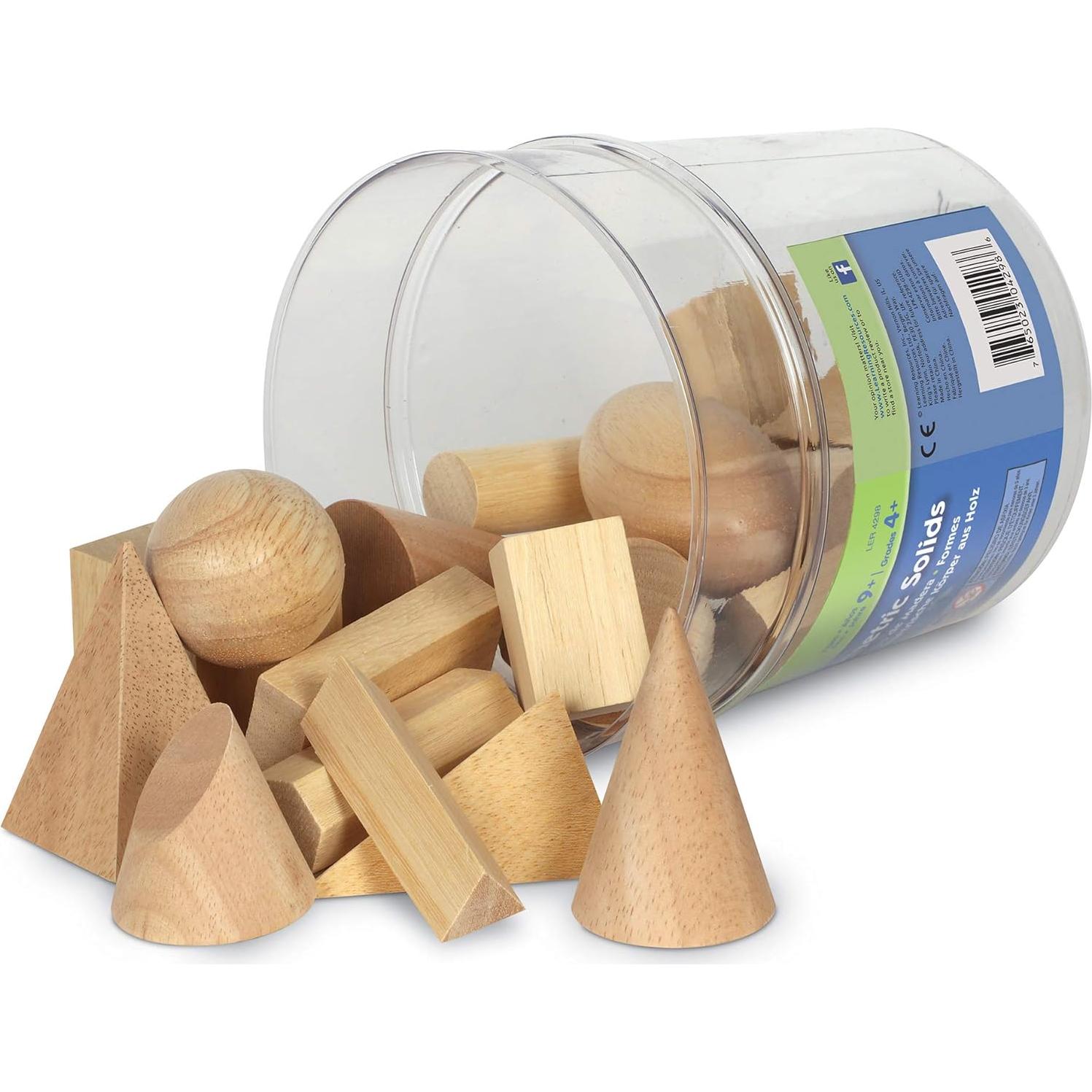 Juguetes Montessori de Madera - Formas Geométricas 19 Piezas