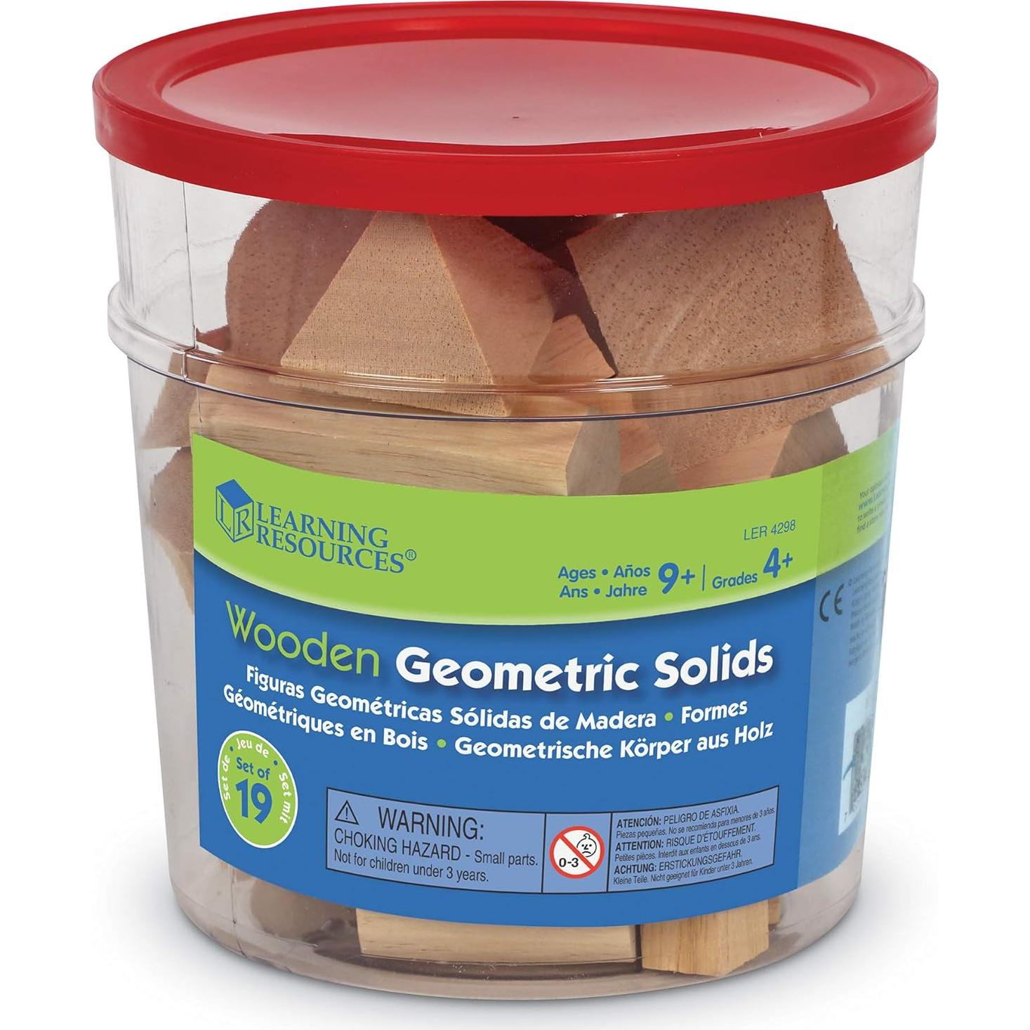 Juguetes Montessori de Madera - Formas Geométricas 19 Piezas