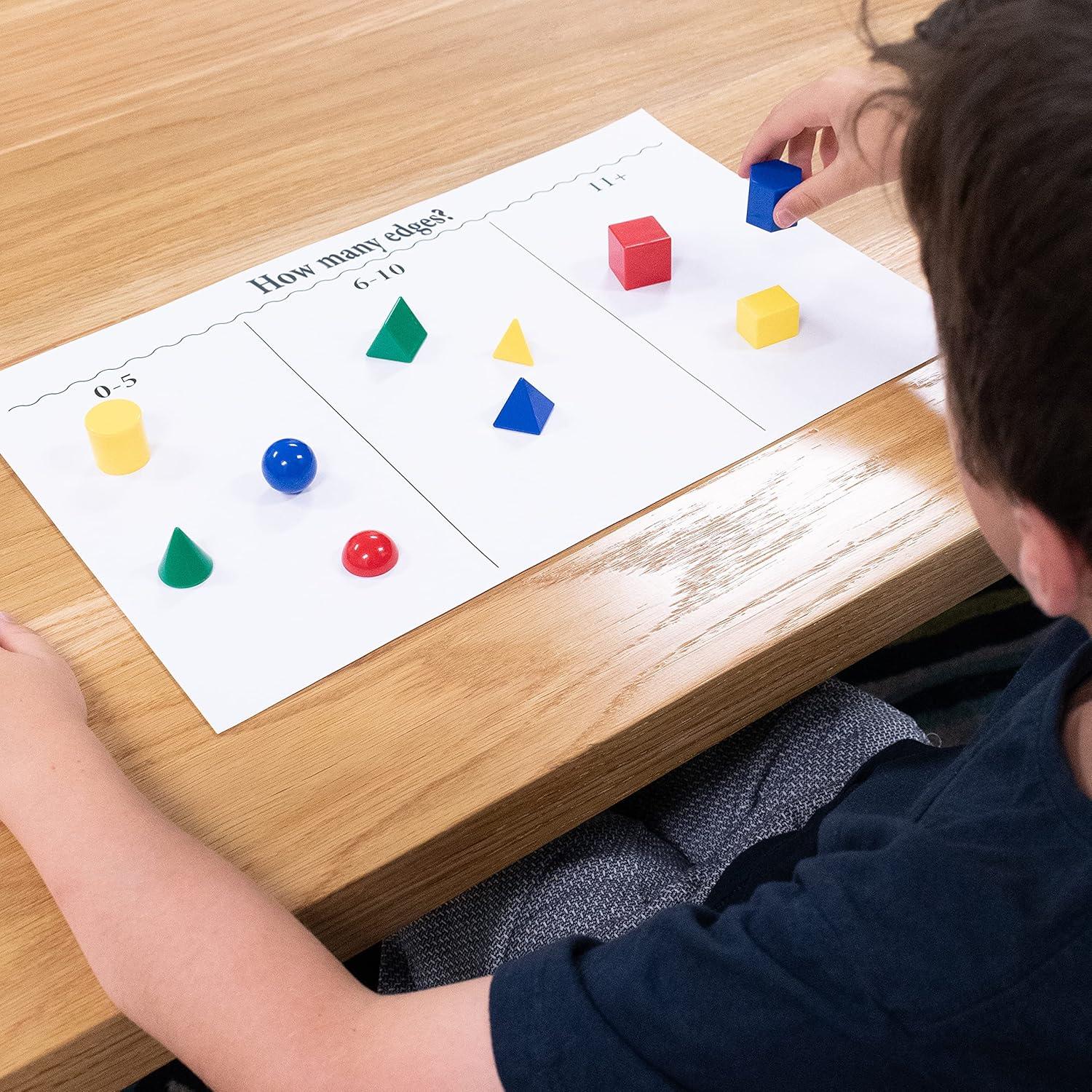 Mini Sólidos Geométricos Edx Education | Set 40 Formas 3D