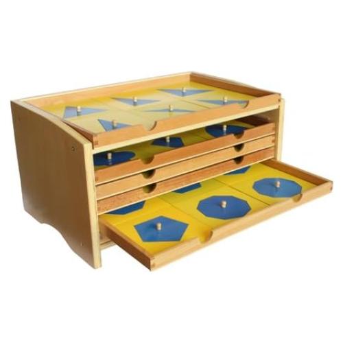 Gabinete Geométrico Montessori Elite con 35 Inserciones