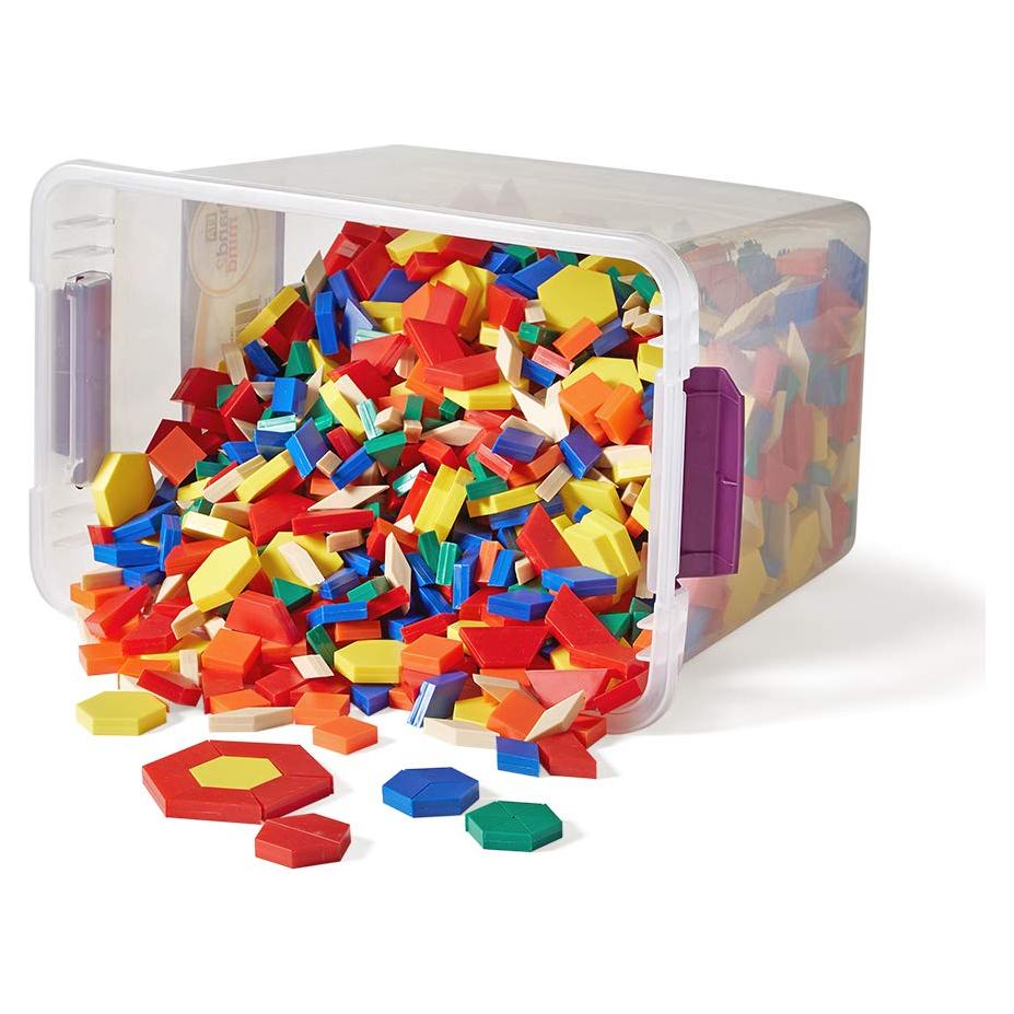 Bloques de Patrón Hand2Mind para Niños - Set de 1250 Piezas