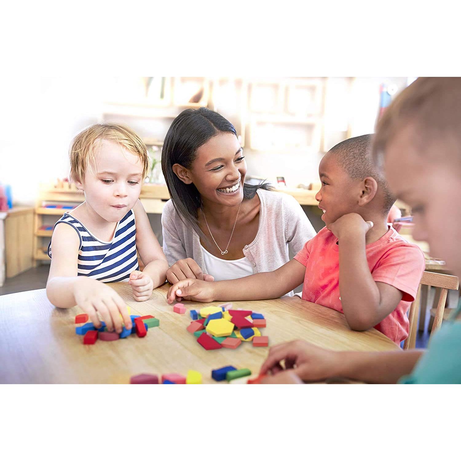 Bloques de Patrón Hand2Mind para Niños - Set de 1250 Piezas