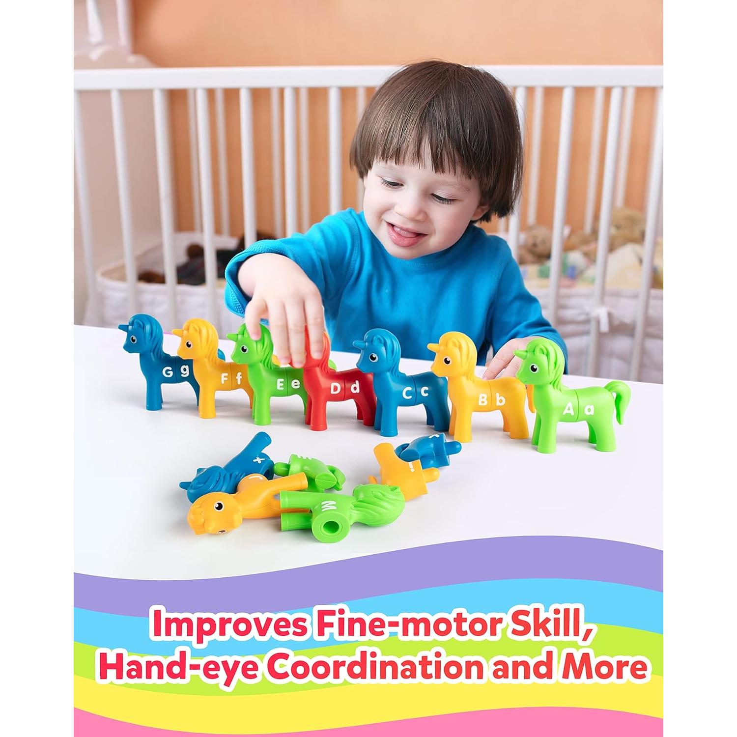 Juego de Emparejamiento de Letras Coogam Unicornio 13 Piezas