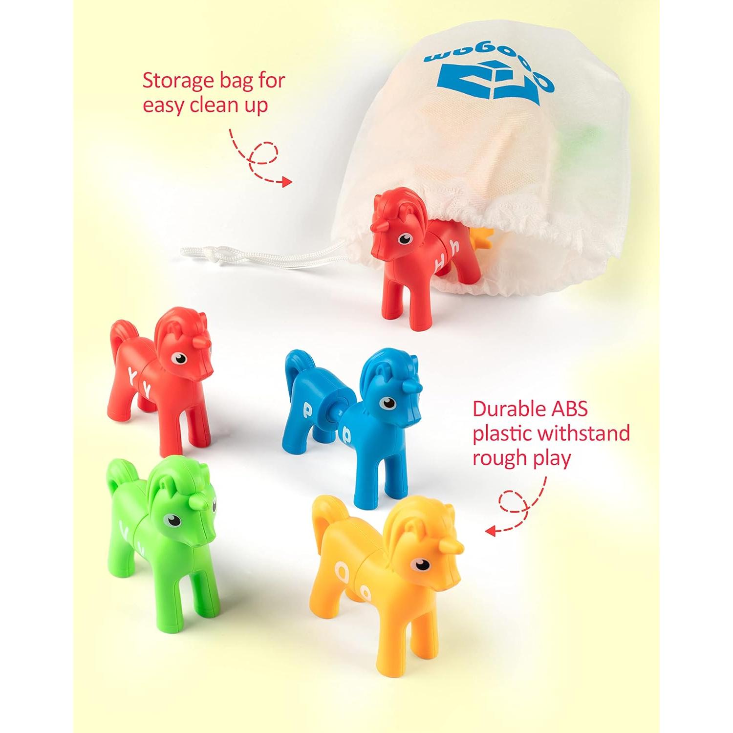 Juego de Emparejamiento de Letras Coogam Unicornio 13 Piezas