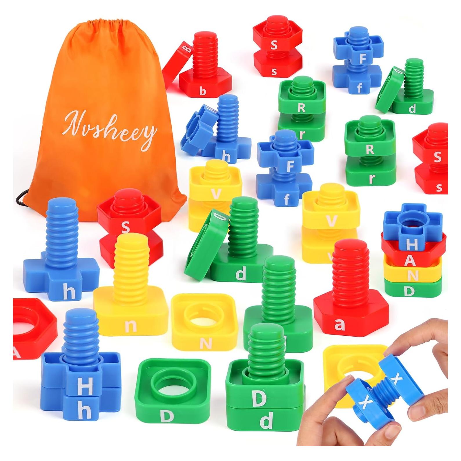 Juego de Emparejamiento de Letras ABC Nvsheey 52 Piezas