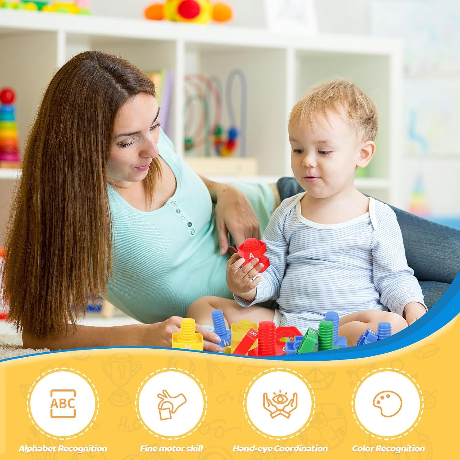 Juego de Emparejamiento de Letras ABC Nvsheey 52 Piezas