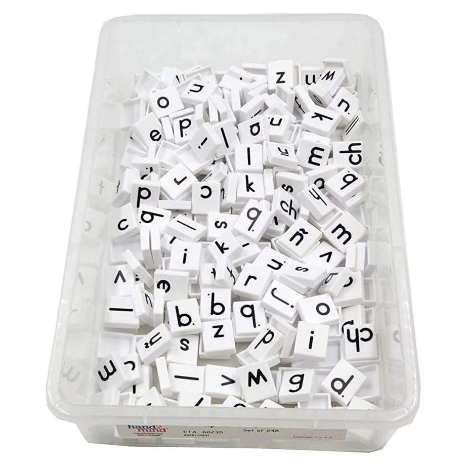 Fichas de Letras Minúsculas Hand2Mind - 278 Piezas para Fonética