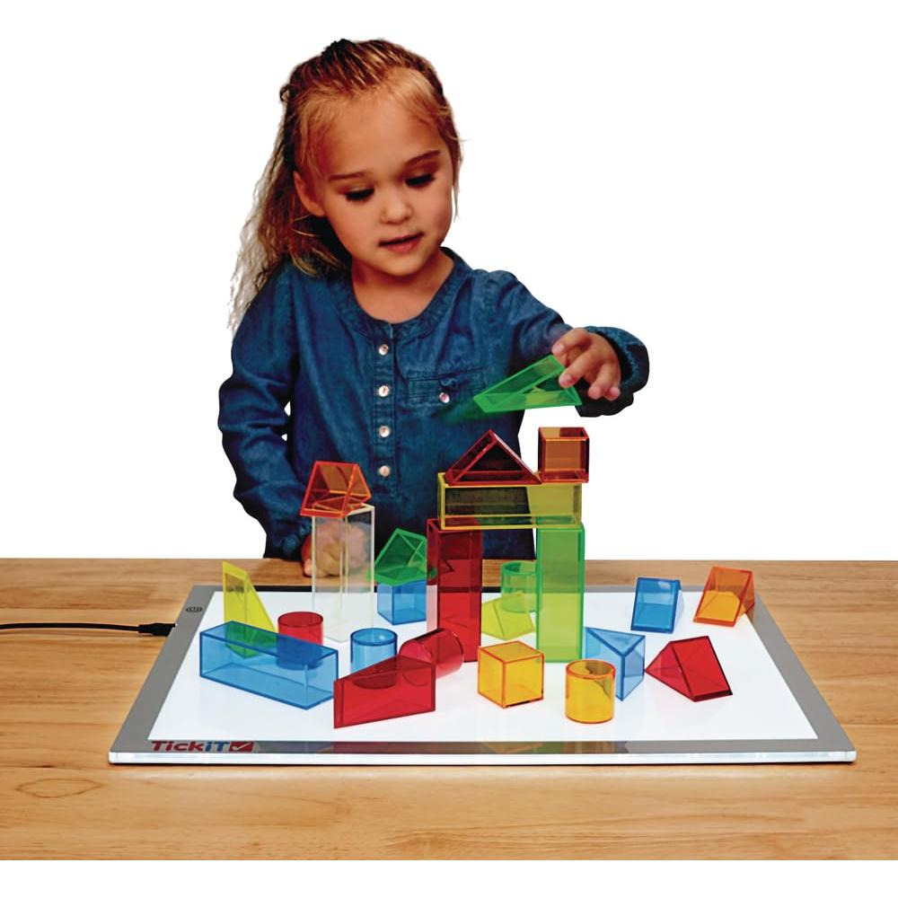 Bloques de Luz Translúcidos Excellerations STEM - Set 100 Piezas