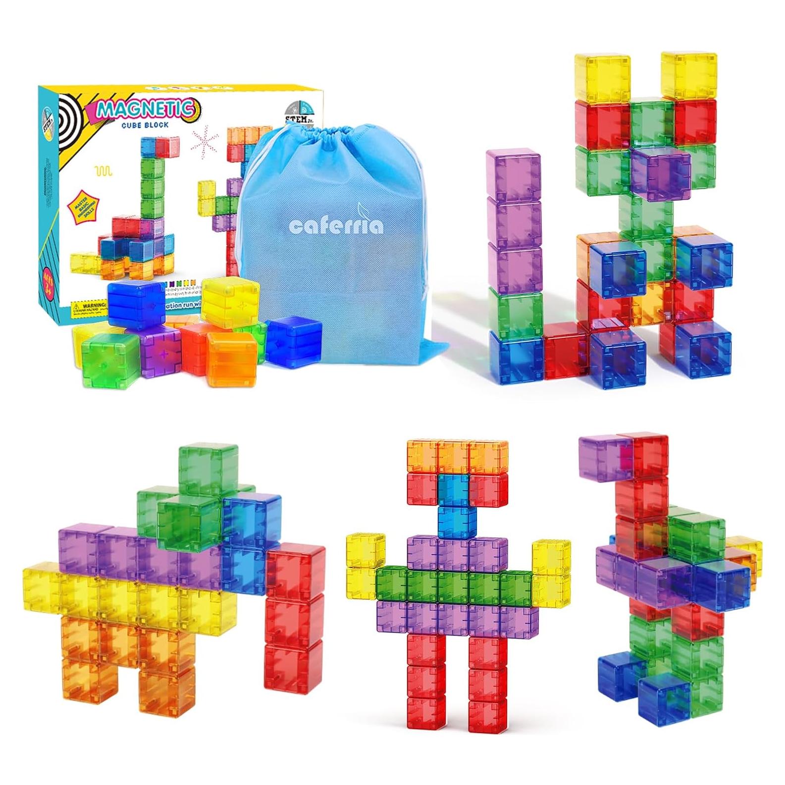 Bloques Magnéticos Caferria 30 Piezas 3.5cm Juguetes Educativos