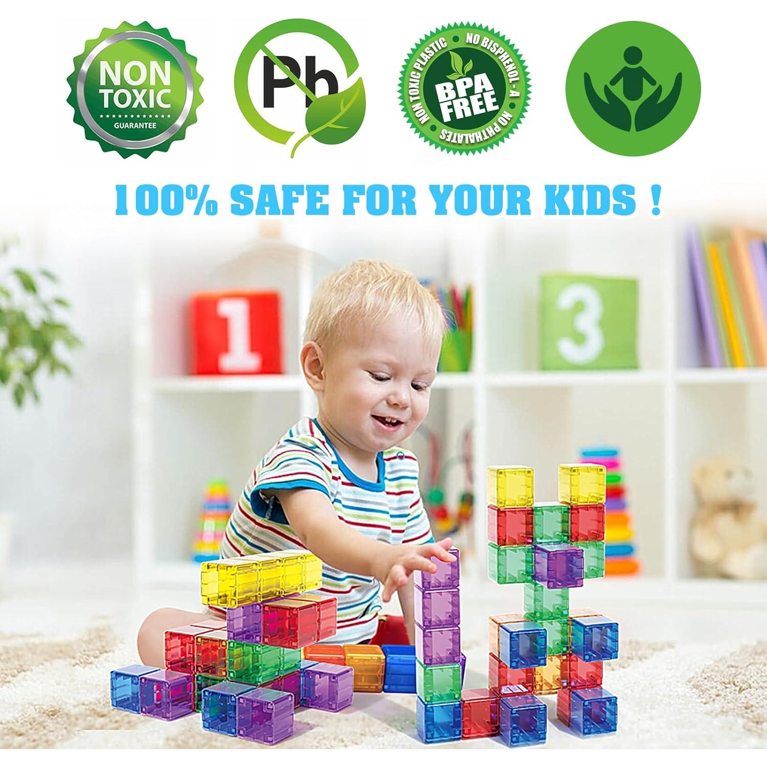 Bloques Magnéticos Caferria 30 Piezas 3.5cm Juguetes Educativos