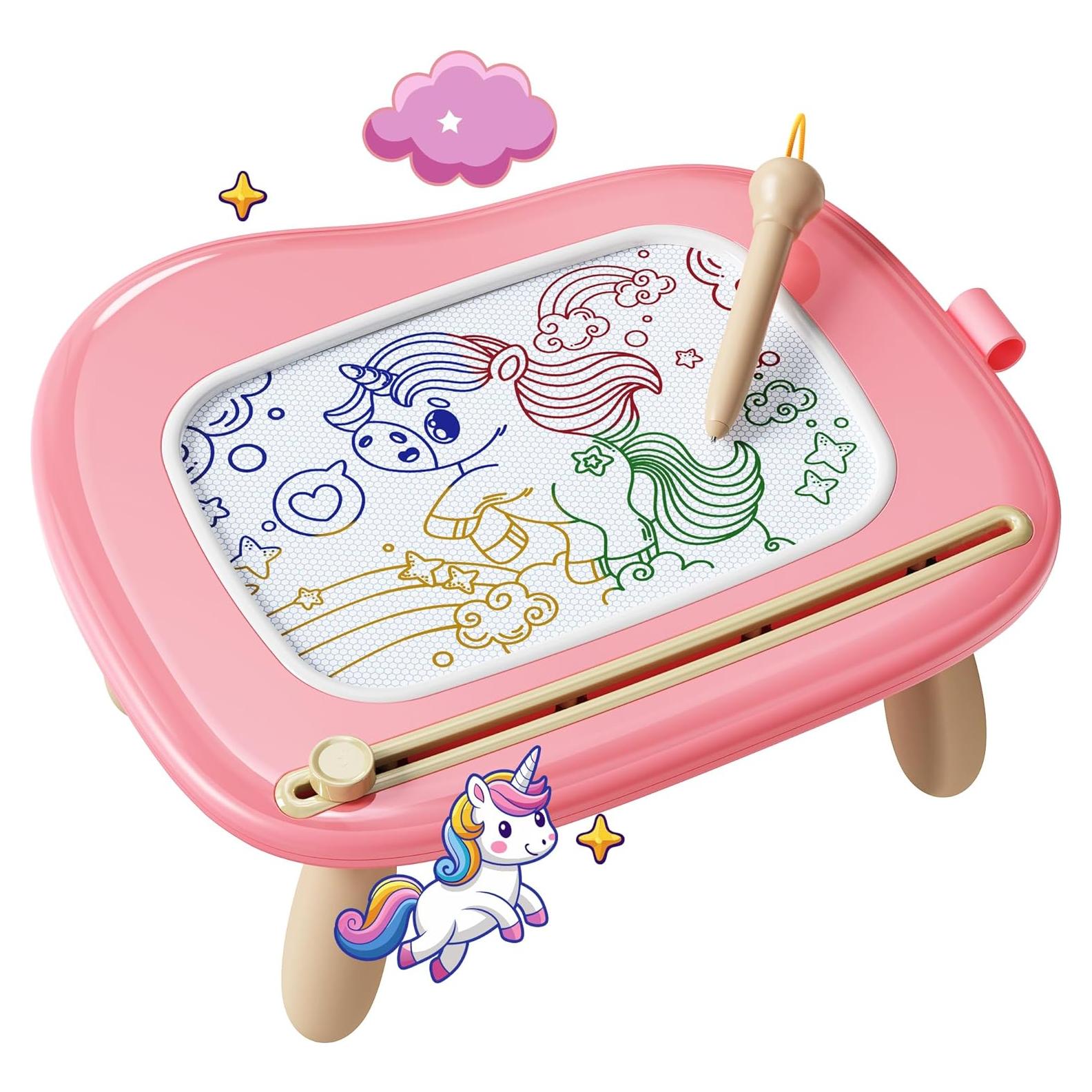 Pizarra Magnética KOKODI Rosa 20.8x14.7 cm para Niños 1-3 Años