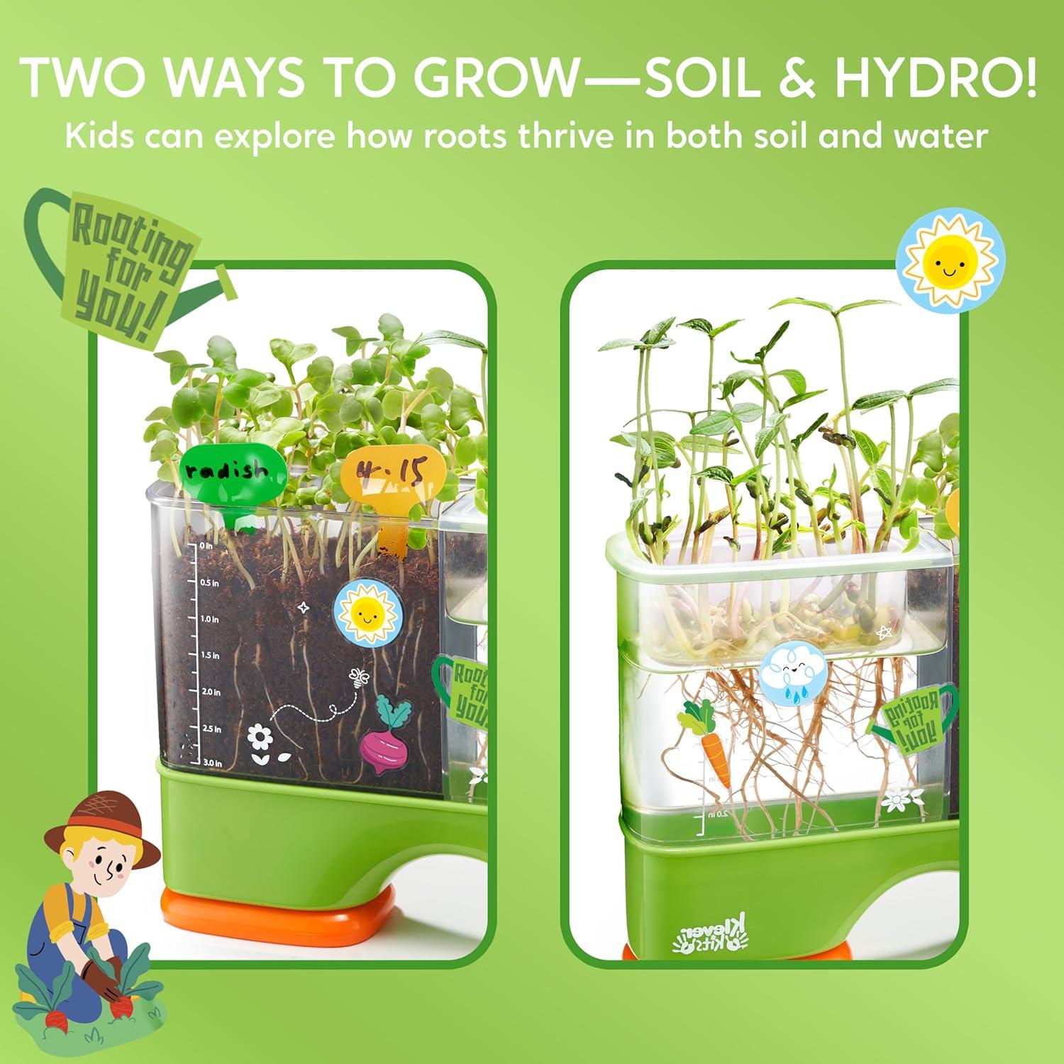 Kit de Ciencia de Plantas Jova - Hidroponía y Suelo 2-en-1