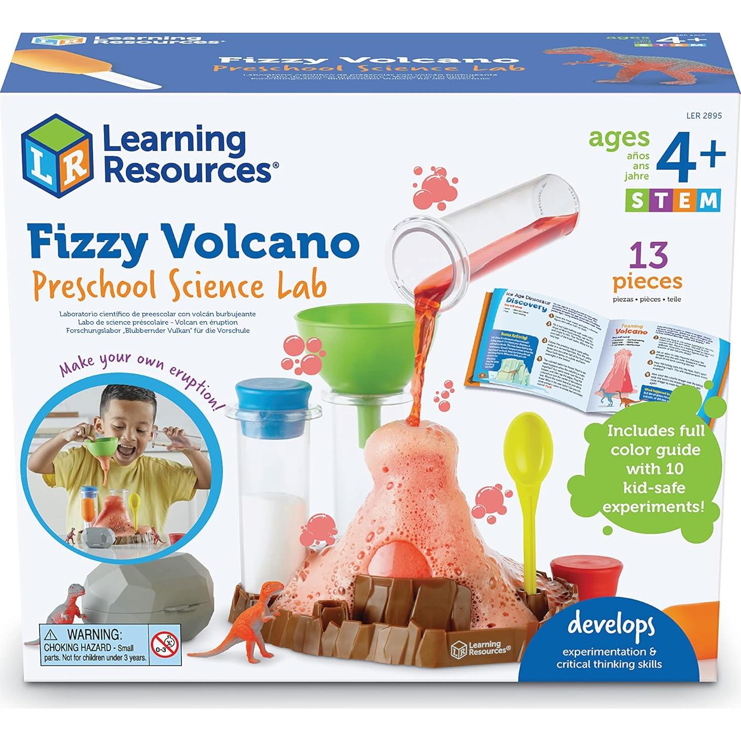 Kit de Ciencia Volcán Efervescente Learning Resources - 13 Piezas, 4+ Años