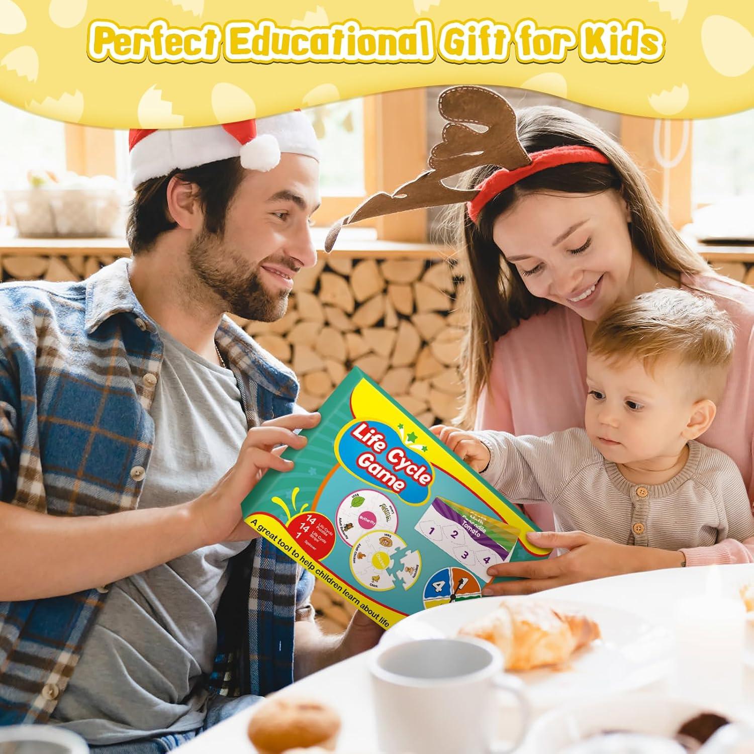 Rompecabezas Ciclo de Vida Montessori Dingliu - 14 Piezas