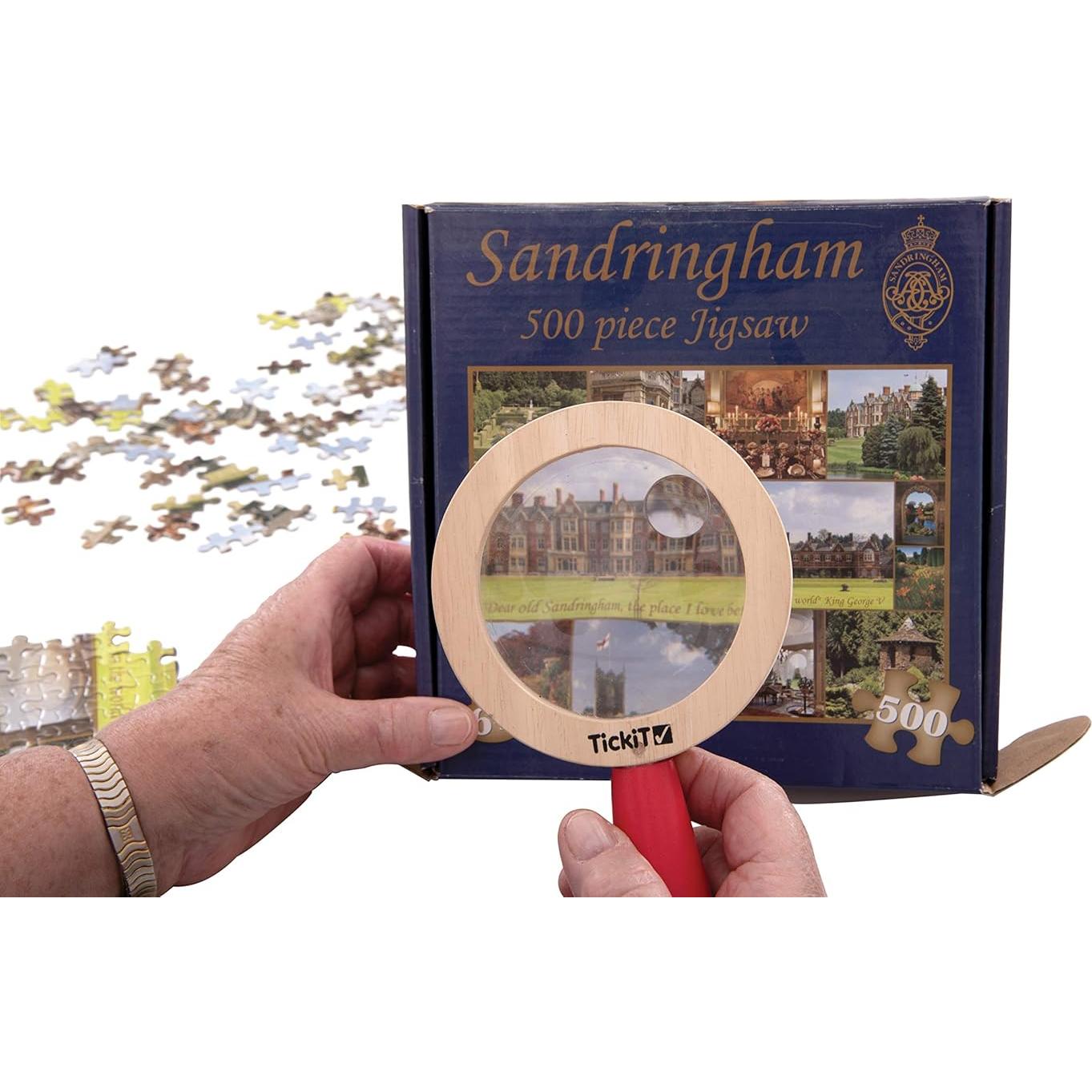 Lupa de Madera TickiT 72225 para Niños 2x y 3x Aumento