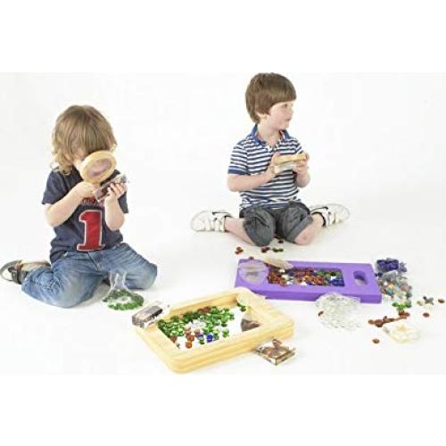 Lupa de Madera TickiT 72225 para Niños 2x y 3x Aumento