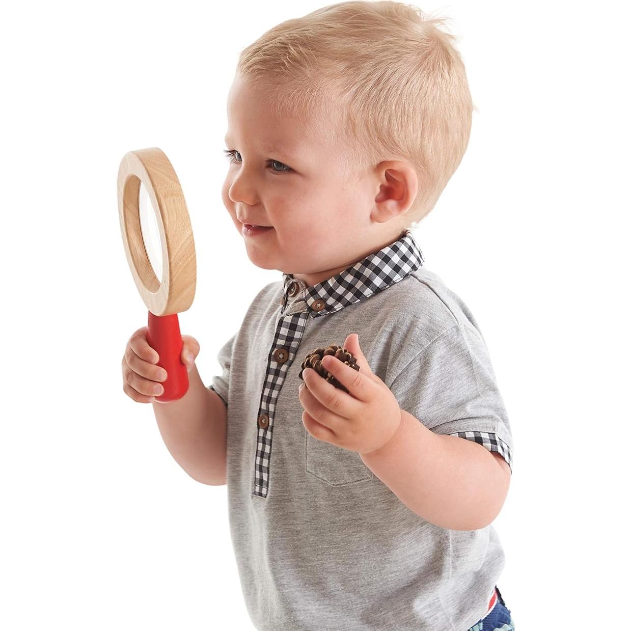 Lupa de Madera TickiT 72225 para Niños 2x y 3x Aumento