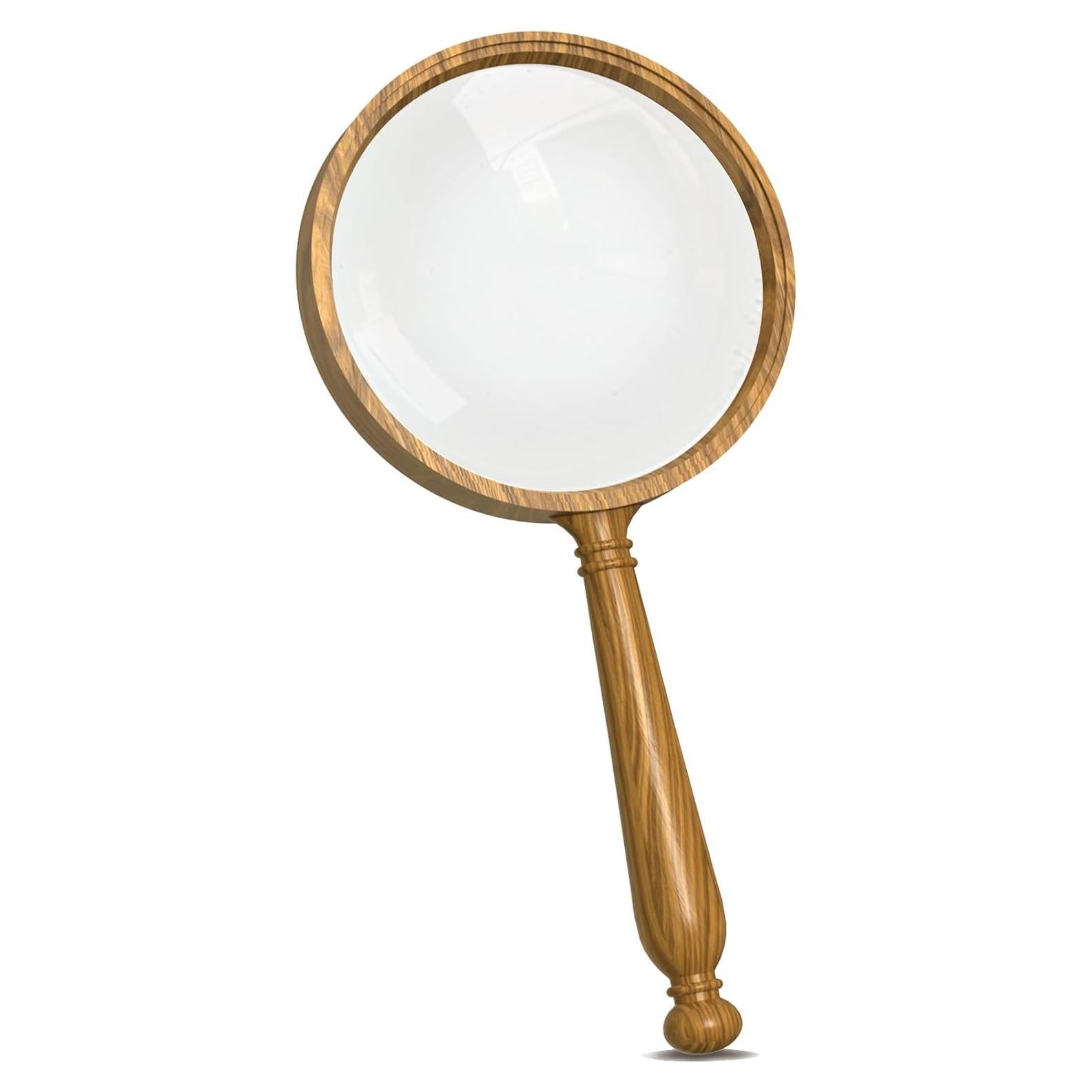 Lupa de Mano 10X NANAOUS 75 mm Irrompible para Lectura